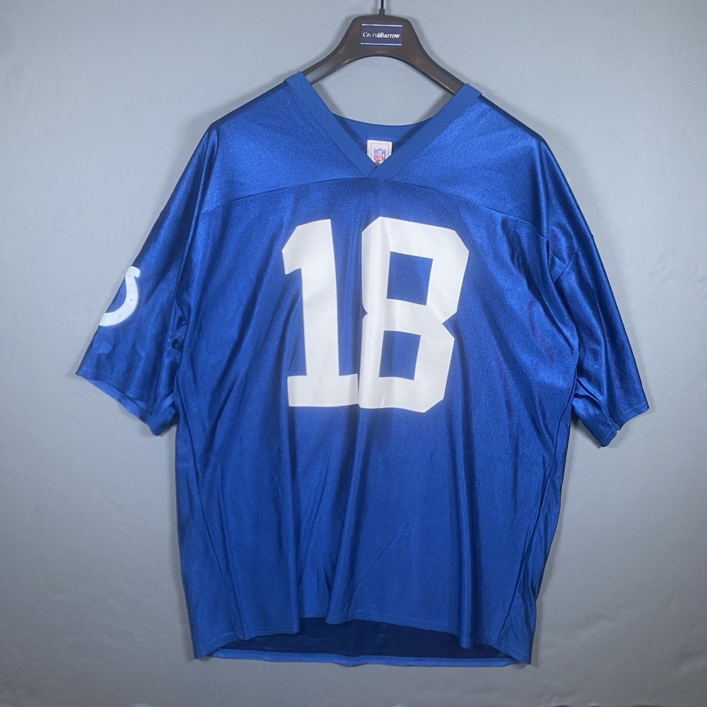Indianapolis Colts Peyton Manning Jersey Adult 2XL #18 Logo Athletic Mens